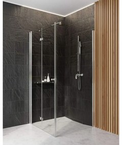 Usa sticla dus rabatabila 90 cm crom Deante Kerria plus 900x2000 mm