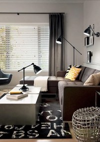 Lampadar, lampa de podea cu brat reglabil, finisaj negru, NEWTON PT1 003528