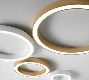 Plafoniera LED design circular FLOR 60cm alb, negru sau auriu