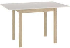 Masă de bucătărie Flip, crem / stejar cremona