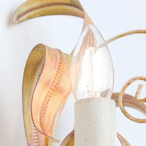 Aplica de perete design rustic cu 2 brate Tuna WA 2-1130/2 Elfenbein OR