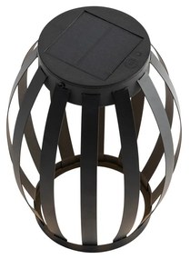 Set de 2 lămpi de masă pentru exterior negre cu 3 trepte de reglare a luminozității solare și reîncărcabile - Sheldon