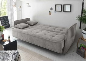 CANAPEA EXTENSIBILA ABEL, 216X95X95 CM, MATERIAL TEXTIL, CULOARE GRI, SEZUT ARCURI BONELL