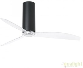 Ventilator cu telecomanda Tube negru mat / transparent 32036