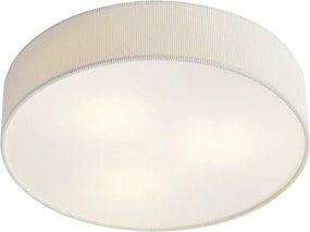 Plafonieră modernă albă cu abajur de catifea 46cm 3 lumini - Luz