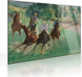 Tablou pe sticlă - Edouard Manet, At the Races, reproducere (70x50 cm)