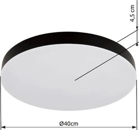 Plafoniera LED design circular MATTHEW negru
