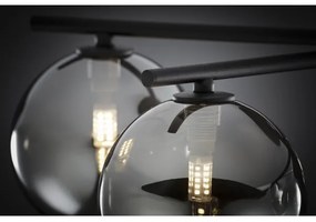 Jupiter 2048 - Plafonieră aplicată PRATO, 5xG9/14W/230V, negru/gri fumuriu