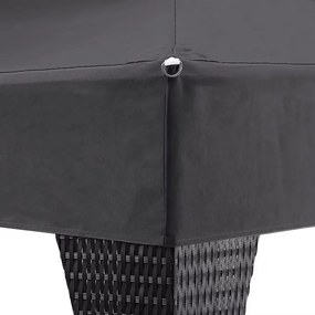 Deuba Pavilion ratan 3x4 m - antracit