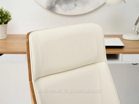 Scaun Aukley (crem + crom). Promo -13%. 1110485