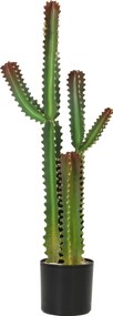 HOMCOM Plantă artificială de interior 111 cm, cactus artificial în ghiveci, pentru casă, birou, living, dormitor, verde | Aosom Romania