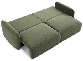 Canapea verde extensibilă/cu spațiu de depozitare 238 cm Kalena – Makamii