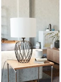 Lampă de masă NIMLET 1xE27/40W/230V albă Eglo 43652