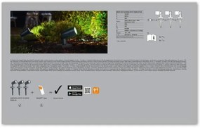 SET 3x lampă LED RGBW de exterior SMART + SPOT 3xLED/4,5W/230V IP65 Wi-Fi Ledvance