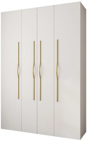 Dulap de haine 170 cm Carmela 40-2 (alb + Auriu). 1126574