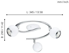 EGLO 31003 - LED Lampa spot BIMEDA 3xGU10/3W LED