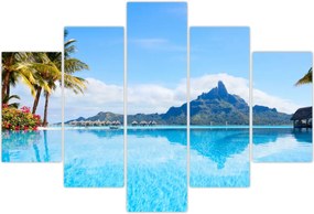 Tablou - Palmieri și plaje (150x105 cm)