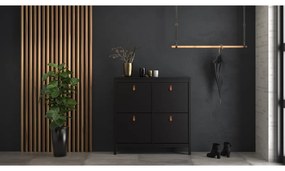 Pantofar cu 4 sertare Tvilum Madrid, negru