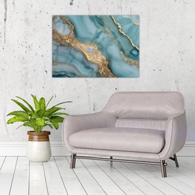 Tablou - Marmură turcoaz (70x50 cm)