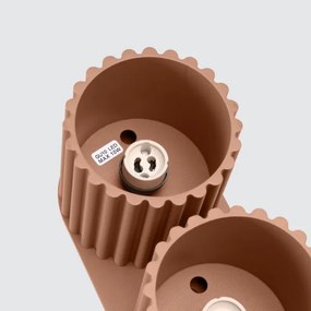 Sollux SL.1805 - Spot de tavan AURA, 2x GU10/10W/230V, maro