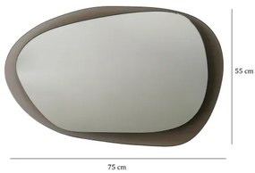 Oglindă de perete AQUA 55x75 cm bronz