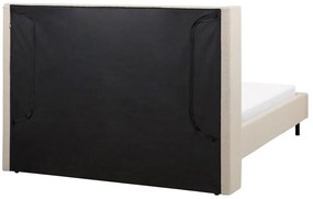 Pat matrimonial 140 cm Vue (boucle bej) (cu somieră). 1076452
