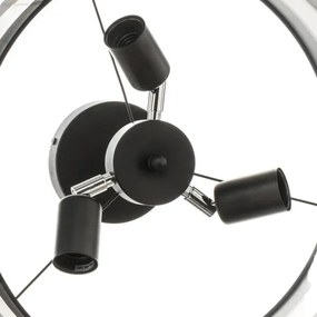 Lustră pe tijă HELEN 3xE27/15W/230V neagră/aurie