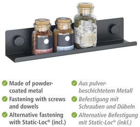 Organizator pentru mirodenii autoadeziv din metal Jet – Wenko