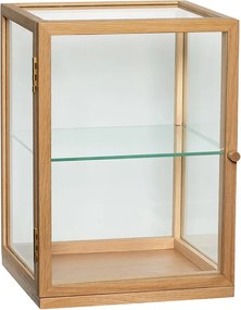 Vitrină în culoare naturală cu aspect de lemn de stejar 30x42x30 cm Poetic – Hübsch