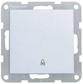 Intrerupator sonerie 10A, IP20, Argintiu, Panasonic Karre Plus 55