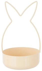 Altom Paște castron de metal cu urechi, 11 x 10 x19 cm, galben