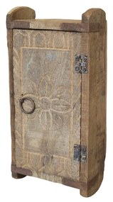 Dulapior de perete din lemn reciclat, aspect rustic, Grimaud - Geo