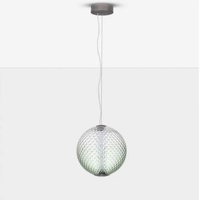 Lustra, Pendul LED, Sticla Verde, AORA, NVL-9191246
