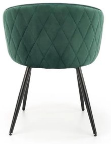 Scaun K430 velvet verde