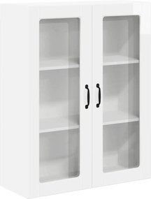 vidaXL Dulap suspendat de bucătărie cu ușă Alb lucios 80 x 31 x 100 cm