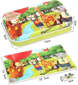Puzzle din lemn - Șantier 60buc