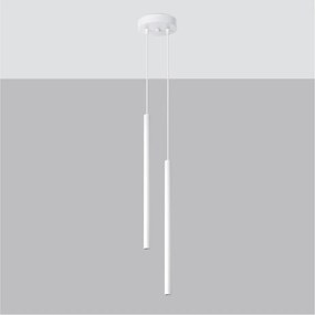 Lustră albă din metal ø 15 cm Fideus – Sollux