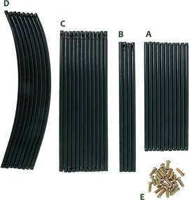 Arcada de grădină Anaterra pentru plante cățărătoare, 2 buc,