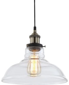 Pendul modern diametru 28cm, H-120cm Knud transparent 15063 GL