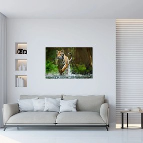 Tablou cu trigrul fugind (90x60 cm)