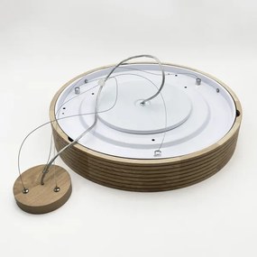 Brilagi - Lustră LED pe cablu CARVALHO MODERN 3xE27/60W/230V stejar diam. 47,5 cm