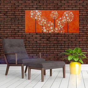 Tablou - Pădurea portocalie (120x50 cm)