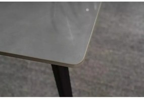 Masa Ivy gri/negru L140xl80 cm