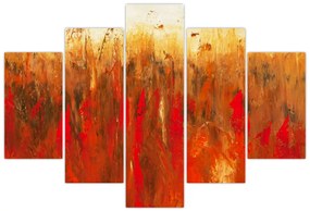 Tablou cu abstracție pictată (150x105 cm)