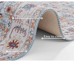 Covor Nouristan Vivana, 160 x 230 cm, albastru - bej