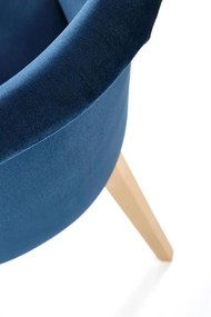 Scaun Toledo 2 velvet bleumarin/stejar miere Monolith 77
