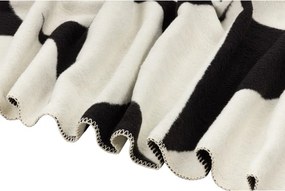 Pătură neagră/crem 150x200 cm Tul – noo.ma