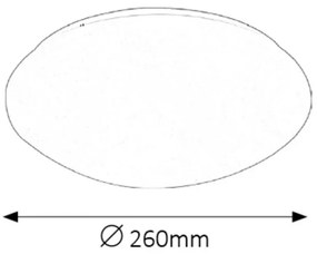 Plafoniera LED design modern Lucas alb 26cm