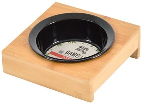 Bol cu suport pentru câini, din bambus ø 12 cm – Love Story