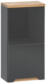 Cabinet de baie Bora Grey gri, 20 cm, 35 cm, 70 cm